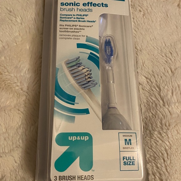 Up & Up 3-pack Sonic Effects Brush Heads (comparable to Philips Sonicare) NWT - Picture 3 of 6